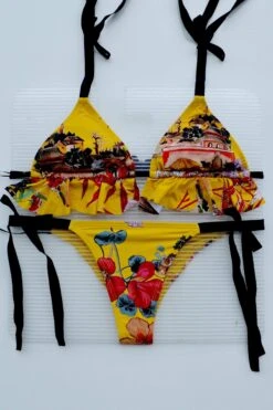 Aguaclara Swimwear Dinastia Oriental Ruffle Triangle Top & Cheeky Bottom Bikini Swimwear Set -Curve Bikini aguaclara swimwear apparel accessories clothing swimwear aguaclara swimwear dinastia oriental ruffle triangle top cheeky bottom bikini swimwear set 28008177336418