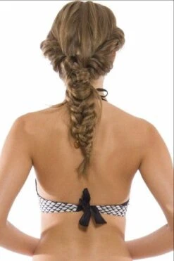 Aquarella Endless Black And Checkered Padded Halter Top And Cheeky Side Tie Atomic Brazilian Swimwear Swimsuit Set -Curve Bikini aquarella apparel accessories clothing swimwear aquarella endless black and checkered padded halter top and cheeky side tie atomic brazilian swimwear swimsuit set 974385363