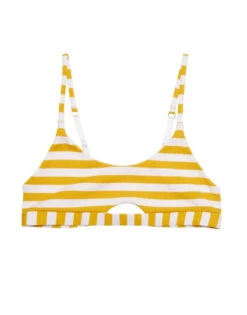 Beach Bunny Honey White Stripe Elsie Bralette Top Swimwear Separate -Curve Bikini beach bunny apparel accessories clothing swimwear beach bunny honey white stripe elsie bralette top swimwear separate 12470940631138
