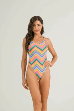 Búzios Vibes Print Pamela One Piece Swimsuit Swimwear
