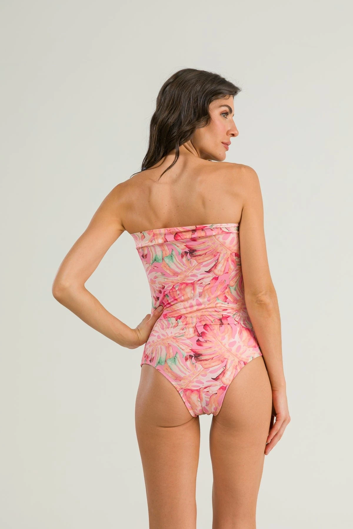 Leblon Way Print Sandra Strapless One Piece Swimsuit Swimwear 4 Leblon Way Print Sandra Strapless One Piece Swimsuit Swimwear - Image 2