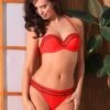 Jolidon Red W/ Gold Trim Underwire Push-Up Top & Cheeky Rear Bottom Swimwear Swimsuit -Curve Bikini jolidon apparel accessories clothing swimwear jolidon red w gold trim underwire push up top cheeky rear bottom swimwear swimsuit 28014474821730