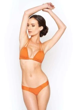 Montce Swim Terracotta Euro Swimsuit Triangle Top -Curve Bikini montce swimwear apparel accessories clothing swimwear large orange montce swim terracotta euro swimsuit triangle top 28090177093730