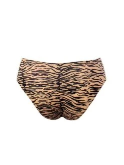 Liliana Montoya GAiA Rainforest Tiger Front Tie Bandeau Top & Cheeky Bottom Set -Curve Bikini montoya apparel accessories clothing swimwear liliana montoya gaia rainforest tiger front tie bandeau top cheeky bottom set 28106110042210