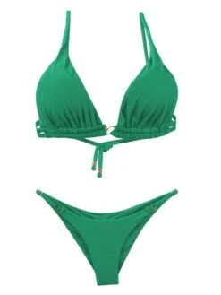 Liliana Montoya Green Grass Bikini Marinera Double Straps Bottom Bikini Swimwear Separate -Curve Bikini montoya apparel accessories clothing swimwear liliana montoya green grass bikini marinera double straps bottom bikini swimwear separate 12052349747298