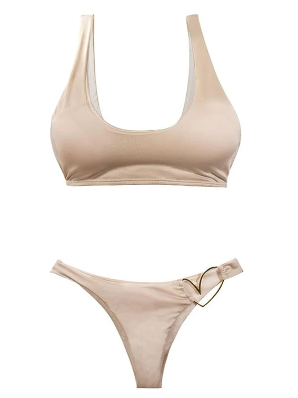 Liliana Montoya Nude Bikini Shiny Top Bikini Swimwear Separate 6 Liliana Montoya Nude Bikini Shiny Top Bikini Swimwear Separate - Image 4