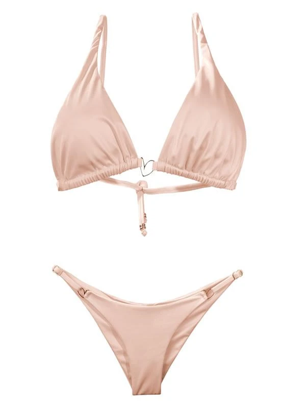 Liliana Montoya Pink Bikini Marinera Rosado Nacar Shiny Tops Bikini Swimwear Separate 5 Liliana Montoya Pink Bikini Marinera Rosado Nacar Shiny Tops Bikini Swimwear Separate - Image 3