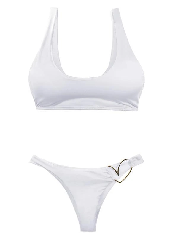 Liliana Montoya Shiny White Top Bikini Swimwear Separate 6 Liliana Montoya Shiny White Top Bikini Swimwear Separate - Image 4