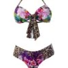 Liliana Montoya GAiA Amazonia Jaguar Front Tie Bandeau Top & Cheeky Bottom Set
