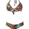 Liliana Montoya GAiA Rainforest Tiger Triangle Top & Cheeky Bottom Set -Curve Bikini montoya apparel accessories clothing swimwear small small printed liliana montoya gaia rainforest tiger triangle top cheeky bottom set 28106102866018