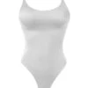 Liliana Montoya GAiA White Adjustable Strap One Piece Trikini -Curve Bikini montoya apparel accessories clothing swimwear small white liliana montoya gaia white adjustable strap one piece trikini 2021 sexy liliana montoya gaia white one piece trikini 28108393