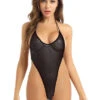 Sexy Sheer Black Extreme Micro G-String Thong One Piece Swimsuit Swimwear -Curve Bikini sohot swimwear apparel accessories clothing swimwear one size black sexy sheer black extreme micro g string thong one piece swimsuit swimwear 28961798914146