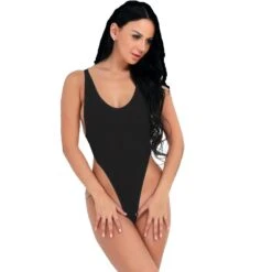 White Sheer Extreme High Thigh Cut Thong One Piece Swimsuit Swimwear (Black Also Available) -Curve Bikini sohot swimwear apparel accessories clothing swimwear one size black white sheer extreme high thigh cut thong one piece swimsuit swimwear black also available 6799717105762