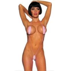 Black Extreme Micro Slingshot G-String Thong Monokini Bikini One Piece Swimsuit Swimwear -Curve Bikini sohot swimwear apparel accessories clothing swimwear one size pink black extreme micro slingshot g string thong monokini bikini one piece swimsuit swimwear 2022 black micro slingshot