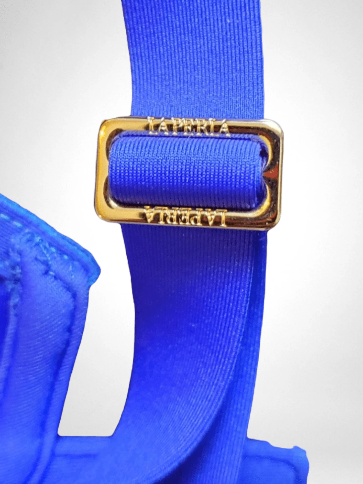 Le Perla Two Tone Blue Luxury Balconette Bikini Top & Tie Side Brazilian Bottom Swimsuit 6 Le Perla Two Tone Blue Luxury Balconette Bikini Top & Tie Side Brazilian Bottom Swimsuit - Image 4