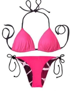 Thaikila Giraffe Reversible Triangle Top And Side Tie Brazilian Bottom Bikini Swimwear Set -Curve Bikini thaikila apparel accessories clothing swimwear print one size thaikila giraffe reversible triangle top and side tie brazilian bottom bikini swimwear set 28017030987874