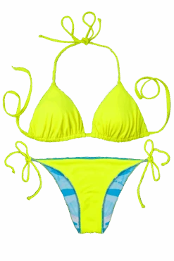 Thaikila Miss Reversible Triangle Top And Side Tie Brazilian Bottom Bikini Swimwear Swimsuit Set -Curve Bikini thaikila apparel accessories clothing swimwear print one size thaikila miss reversible triangle top and side tie brazilian bottom bikini swimwear swimsuit set 28017037344866